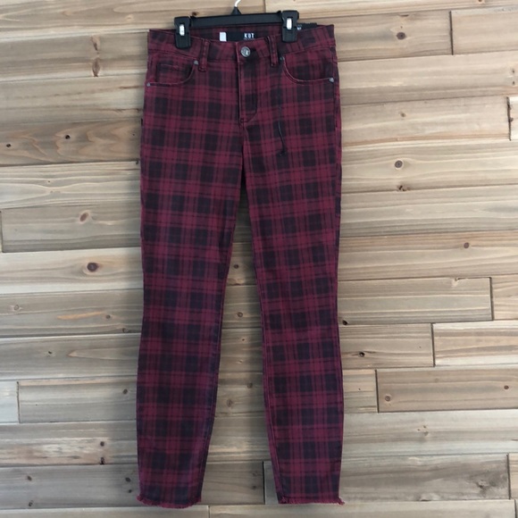 Kut from the Kloth Jeans Nwt Kut From The Kloth Connie Plaid Jeans